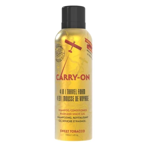 18.21 Man Made Carry On 4-1Travel Foam Sweet Tobacco Pianka wielofunkcyjna do brody, włosów i skóry Pianka do ciała 100 ml
