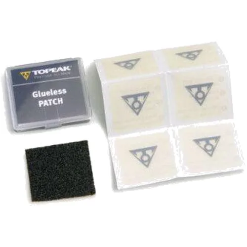 20-częściowy zestaw papieru do naprawy rowerów Topeak Glueless Patch - Counter D
