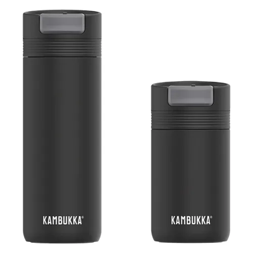 2x Kubek termiczny Cabo 500ml + 300ml Zestaw na kawę Kambukka Paint It Black