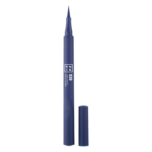 3INA The Color Pen - Kolorowy eyeliner w pisaku Eyelinery 1 ml 830 - NAVY BLUE