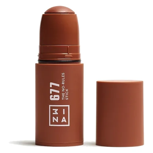 3INA The No - Rules Stick Highlighter Róż do policzków 5 g 677 - 677 NEUTRAL BROWN