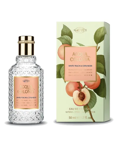 4711 Acqua Colonia Biała brzoskwinia i kolendra Eau de Cologne Splash & Spray Woda kolońska 50 ml