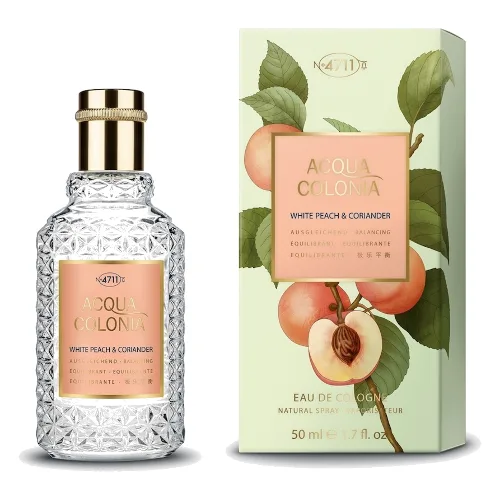 4711 Acqua Colonia Biała brzoskwinia i kolendra Eau de Cologne Splash & Spray Woda kolońska 50 ml