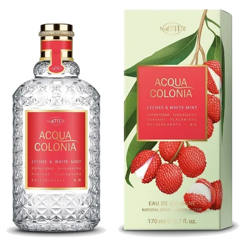 4711 Acqua Colonia Liczi i Biała Mięta Eau de Cologne Spray Woda kolońska 170 ml