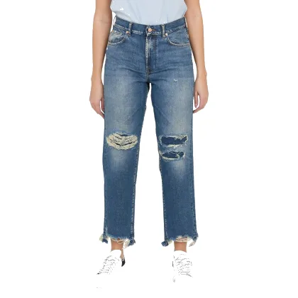 7 FOR ALL MANKIND Błękitne jeansy damskie THE MODERN STRAIGHT