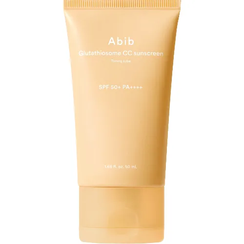 Abib Glutathione CC Sunscreen Toning Tube, Tonizujący krem przeciwsłoneczny, SPF50+ PA++++, 50 ml