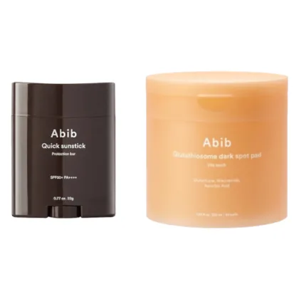Abib - Glutathiosome Dark Spot Pad (1szt.) X Quick Sunstick Protection Bar SPF50+ PA++++ (1szt.) Set