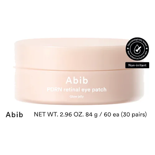 Abib PDRN Retinal Eye Patch Glow Jelly, Żelowe płatki pod oczy, 60szt