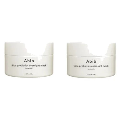 Abib - Rice Probiotics Overnight Mask Barrier Jelly - 80ml (2szt.) Set