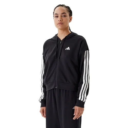 adidas Bluza Essentials 3-Stripes JE0052 Czarny Regular Fit