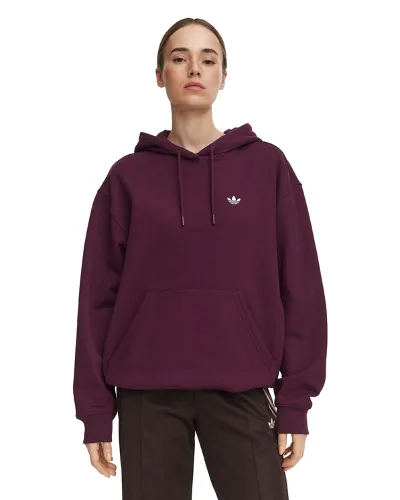 adidas Bluza Essentials Oversized Fleece Hoodie KT2274 Bordowy Regular Fit