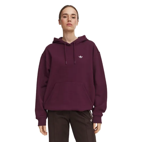 adidas Bluza Essentials Oversized Fleece Hoodie KT2274 Bordowy Regular Fit