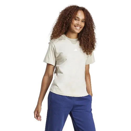Adidas Essentials Small Logo, T-Shirt Donna - Grigio, Nero