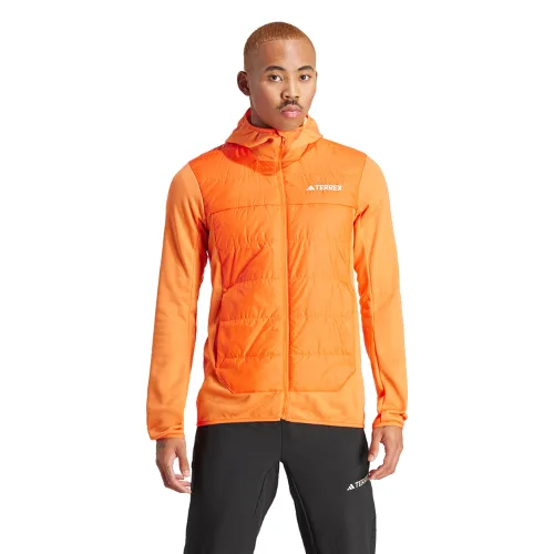 adidas Kurtka outdoor Terrex Multi Hybrid IR7884 Pomarańczowy Regular Fit