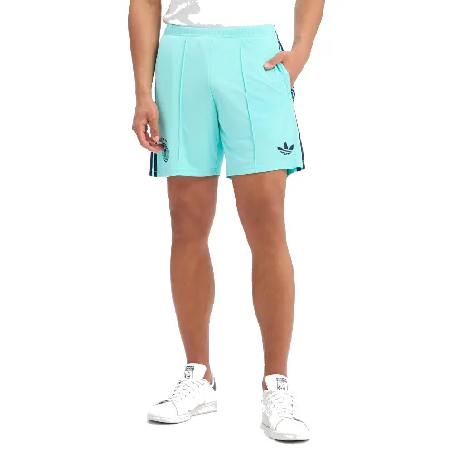 adidas Originals spodenki sportowe Mężczyźni Sztuczne włókno zielony|niebieski, M
