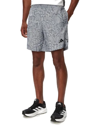 adidas Szorty sportowe D4T Primelift Aop KT5268 Szary Regular Fit