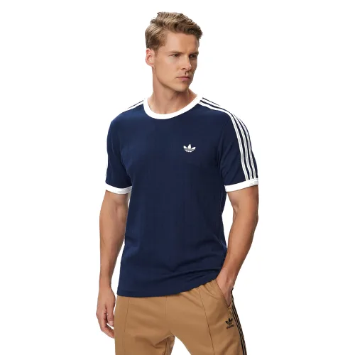 adidas T-Shirt Drop Needle 3 Stripes Tee KS7448 Granatowy Regular Fit