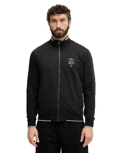 Aeronautica Militare bluza rozpinana męska bawełniana z elastanem