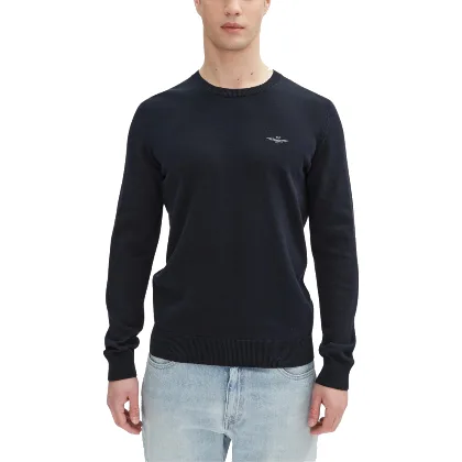 AERONAUTICA MILITARE Granatowy męski sweter
