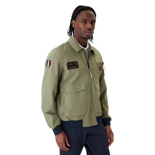 Aeronautica Militare Kurtka bomber 261AB3049UCT04290 Zielony Regular Fit