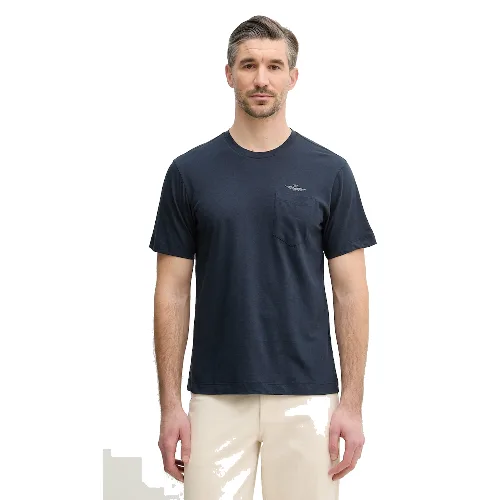 Aeronautica Militare t-shirt z dodatkiem lnu
