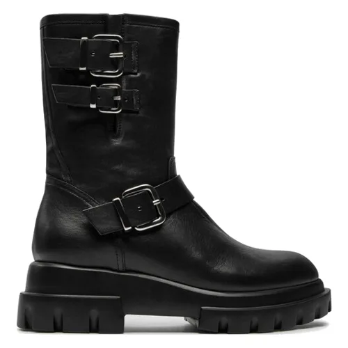 AGL Botki Chunky Biker D756589PGKD0711013 Czarny