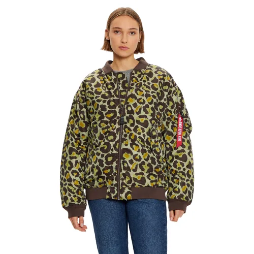 Alpha Industries Kurtka bomber 108010C Zielony Regular Fit