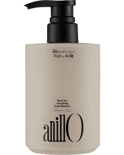 Anillo Black Tea Nourishing Scalp Shampoo, Odżywczy szampon do skóry głowy i włosów, 450 ml