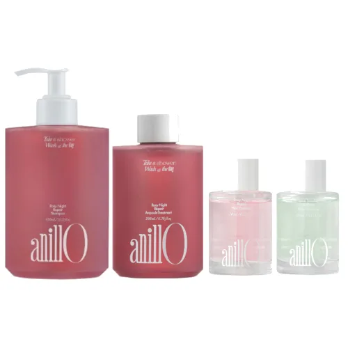 anillO - Rosy Night Glossy & Soft Hair Discovery Set