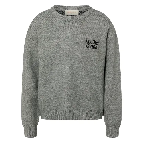 Another Cotton Lab sweter z dzianiny - Outdoor Aesthetics Mężczyźni szary, L