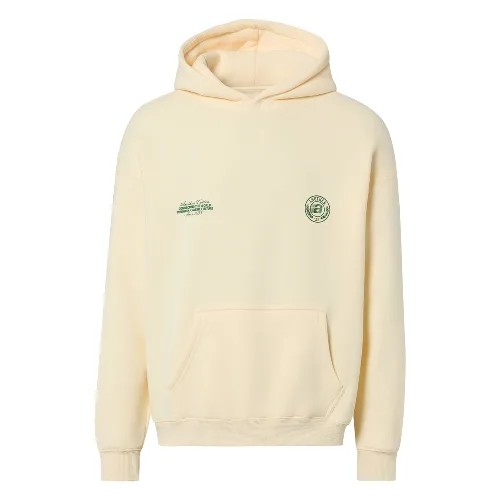 Another Cotton Lab sweter z kapturem - Sunday Miles Mężczyźni żółty