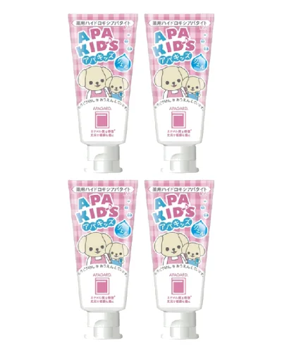 APAGARD - Apa-Kids Gel Toothpaste - 60g (4szt.) Set