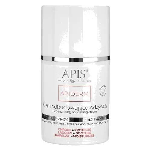 Apis APIDERMKrem odbudowująco-odżywczy na dzień SPF 10 / 50 ml Kremy do twarzy Damski