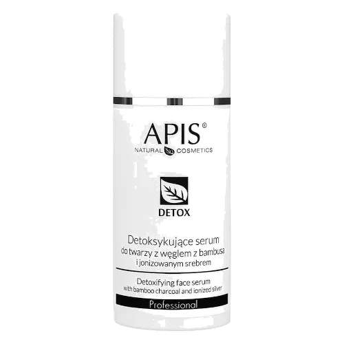 Apis DETOX Detoksykujące serum do twarzy z węglem z bambusa i jonizowanym srebrem / 100 ml Serum nawilżające Damski