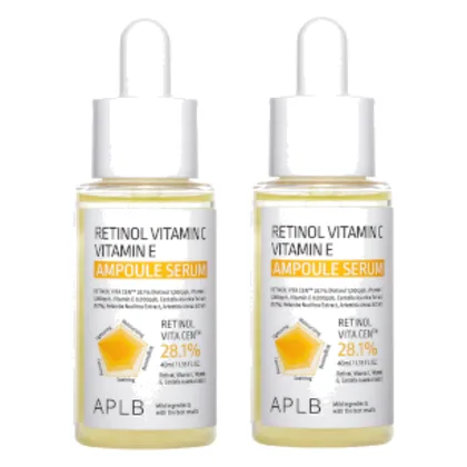 APLB - Retinol Vitamin C Vitamin E Ampoule Serum - 40ml (2szt.) Set