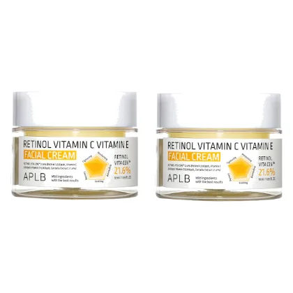 APLB - Retinol Vitamin C Vitamin E Facial Cream - 55ml (2szt.) Set