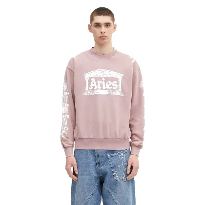 Aries bluza bawełniana Aged Ancient Column Sweat