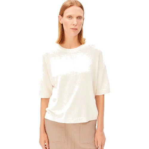 ARMEDANGELS koszula z dzianiny z zawartością lnu - SL Linen Blend Kobiety beżowy, M