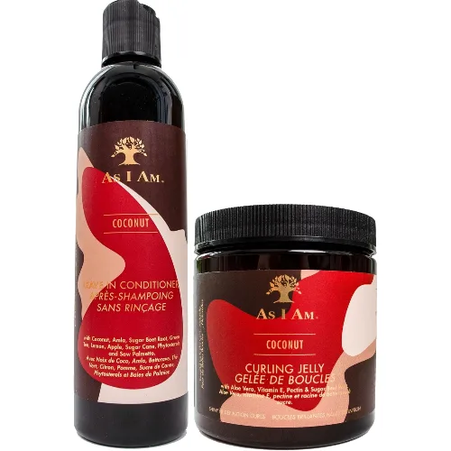 As I Am Leave-In Conditioner & Curling Jelly Duo