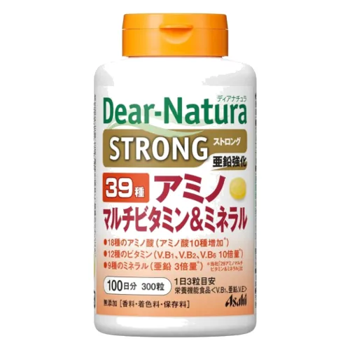 Asahi - Dear-Natura Strong 39 Amino Multiwitamina i minerały 100-dniowy zapas - 300 tablets