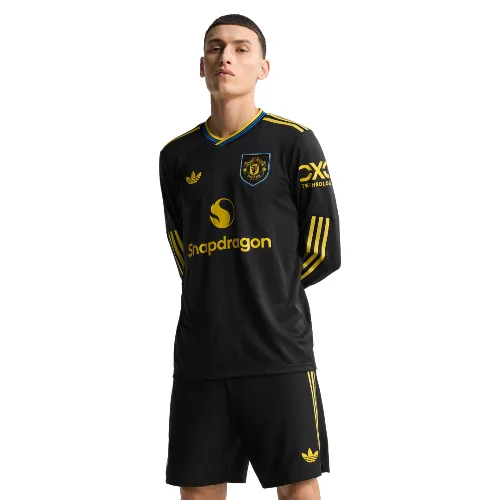 Autentyczna koszulka z długim rękawem z trzeciego zestawu Manchesteru United 25/26