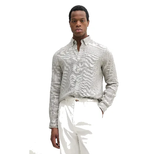 Barbour koszula lniana Linton Tailored Shirt