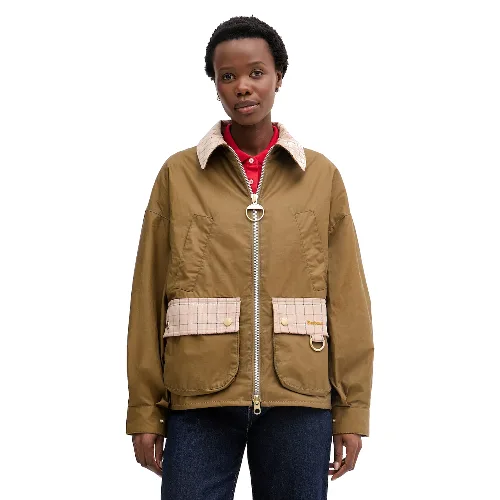 Barbour krótka kurtka damska bawełniana Launton