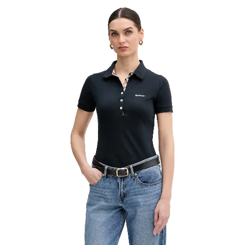Barbour polo damskie bawełniane z elastanem