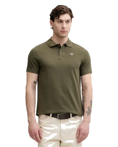 Barbour polo męskie bawełniane
