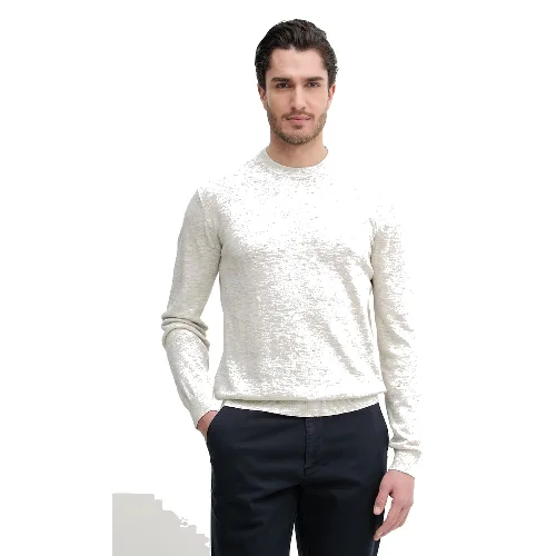 Barbour sweter z domieszką lnu Flaxby