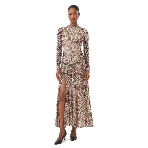 Bardot Sukienka koktajlowa Lea 60243DB2 Beżowy Slim Fit