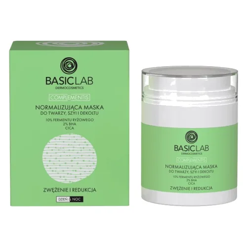BasicLab Complementis Normalizująca Maska do Twarzy Szyi i Dekoltu 50ml