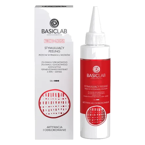 BasicLab Trichologis Stymulujący Peeling Przeciw Wypadaniu Włosów Aktywacja i Odblokowanie 150ml
