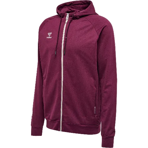 Bawełniana bluza z kapturem zapinana na zamek Hummel Move Grid